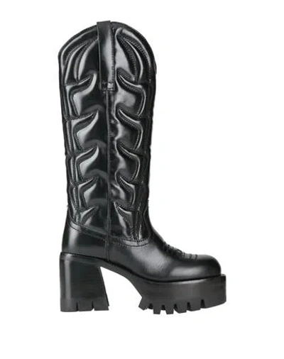 Jeffrey Campbell Woman Boot Black Size 7 Leather