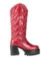 Jeffrey Campbell Woman Boot Red Size 7 Leather In Red