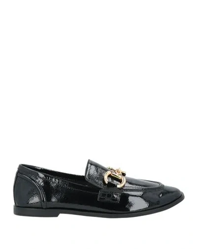 JEFFREY CAMPBELL JEFFREY CAMPBELL WOMAN LOAFERS BLACK SIZE 7 LEATHER