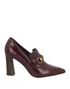 Jeffrey Campbell Woman Loafers Deep Purple Size 7 Leather In Purple