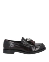 Jeffrey Campbell Woman Loafers Deep Purple Size 7 Leather In Purple