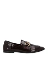Jeffrey Campbell Woman Loafers Plum Size 10 Leather In Purple