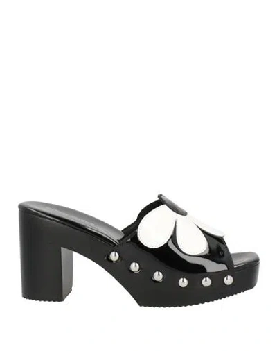 Jeffrey Campbell Woman Mules & Clogs Black Size 7 Leather