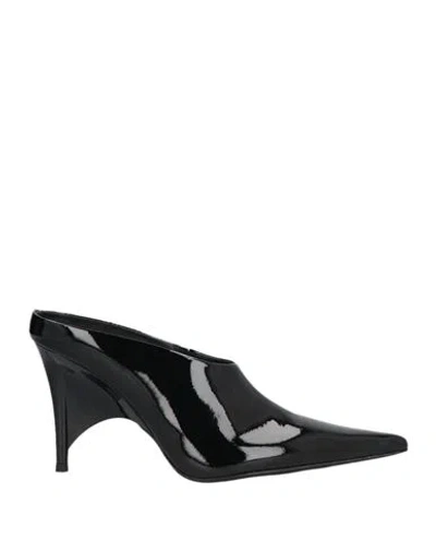 JEFFREY CAMPBELL JEFFREY CAMPBELL WOMAN MULES & CLOGS BLACK SIZE 7 LEATHER