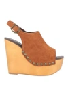 Jeffrey Campbell Woman Mules & Clogs Brown Size 7 Soft Leather In Brown