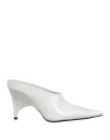 Jeffrey Campbell Woman Mules & Clogs White Size 6 Leather