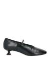 Jeffrey Campbell Woman Pumps Black Size 7 Leather In Black