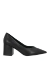 Jeffrey Campbell Woman Pumps Black Size 5 Leather In Black