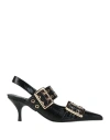 Jeffrey Campbell Woman Pumps Black Size 7 Leather In Black