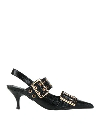 Jeffrey Campbell Woman Pumps Black Size 7 Leather