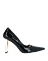 Jeffrey Campbell Woman Pumps Black Size 7 Leather In Black