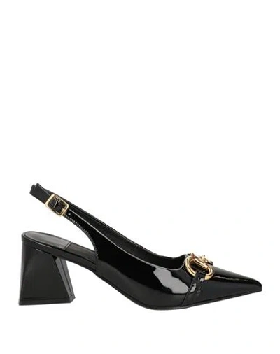 Jeffrey Campbell Woman Pumps Black Size 7 Leather