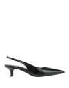Jeffrey Campbell Woman Pumps Black Size 7 Leather In Black