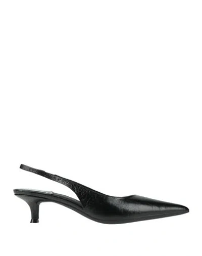 Jeffrey Campbell Woman Pumps Black Size 7 Leather