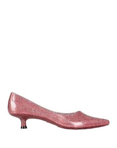 Jeffrey Campbell Woman Pumps Pink Size 7 Rubber