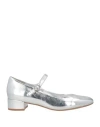 Jeffrey Campbell Woman Pumps Silver Size 7 Leather In Silver