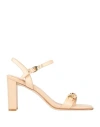 Jeffrey Campbell Woman Sandals Beige Size 7 Soft Leather