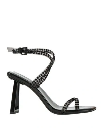 Jeffrey Campbell Woman Sandals Black Size 10 Rubber