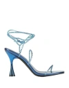 Jeffrey Campbell Woman Sandals Blue Size 7 Plastic