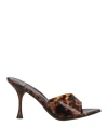 Jeffrey Campbell Agent High-heel Dress Mules In Brown