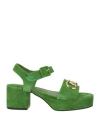 Jeffrey Campbell Woman Sandals Green Size 10 Soft Leather