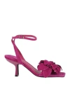 Jeffrey Campbell Woman Sandals Mauve Size 7 Leather In Purple