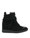 Jeffrey Campbell Woman Sneakers Black Size 7 Leather