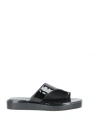 Jeffrey Campbell Woman Thong Sandal Black Size 7 Soft Leather In Black