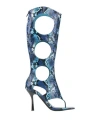 Jeffrey Campbell Woman Thong Sandal Blue Size 6 Textile Fibers