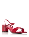 Jeffrey Campbell Women's Adapt Slingback Block Heel Sandals In Red