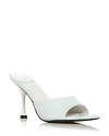 Jeffrey Campbell Agent Slide Sandal In White Crinkle