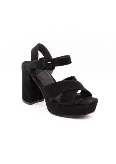 Jeffrey Campbell Women's Amma Platform Heels In Black Suede