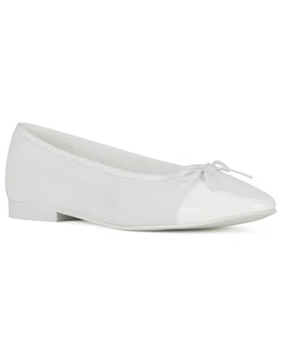 Jeffrey Campbell Women's Arabesque Cap-toe Ballet Flats In White