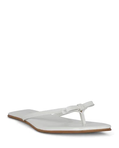 Jeffrey Campbell Women's At Peace Flat Sandals In White Patent