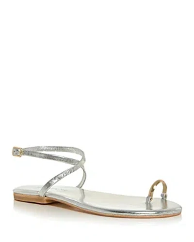 Jeffrey Campbell Women's Atlantica Toe Ring Sandals In Silver Gold