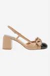 Jeffrey Campbell Women's Baby Doll Patent Slingback Cap Toe Pumps In Beige In Nude