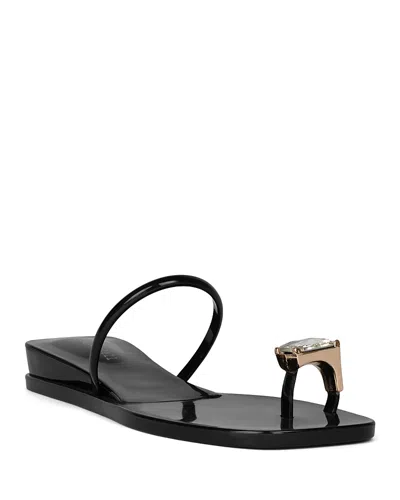 JEFFREY CAMPBELL WOMEN'S BALIA JELLY THONG FLATS