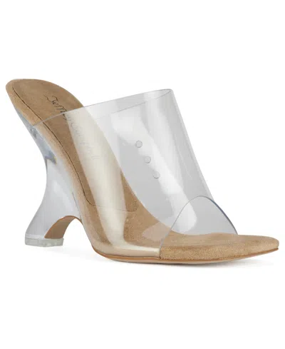 Jeffrey Campbell Women's Bare Sculpted-wedge Sandals In Multi