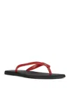 Jeffrey Campbell Women's Beached Jelly Thong Sandals In Red/black