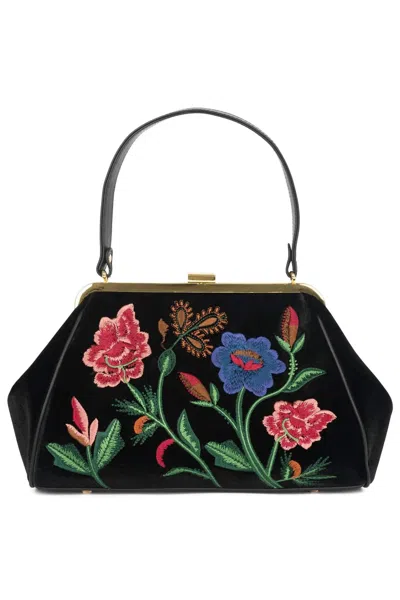 Jeffrey Campbell Women's Broderie Bag In Black Velvet
