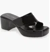 Jeffrey Campbell Women's Bubblegum Jelly Platform High Heel Slide Sandals