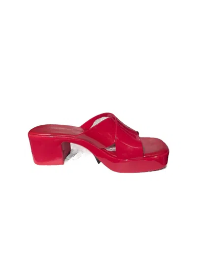 Jeffrey Campbell Women's Bubblegum Platform Sandal In Red