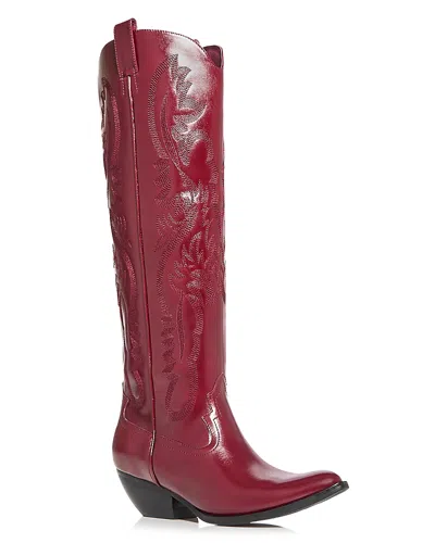 Jeffrey Campbell Women's Calvera Wester Boots In Wine