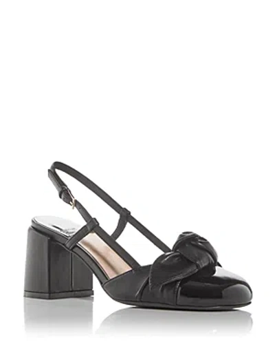 Jeffrey Campbell Women's Cap Toe Slingback Pumps In Black Patent