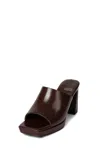 Jeffrey Campbell Caviar Platform Slide Sandal In Red
