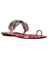 Jeffrey Campbell Guilded 2 Flat Sandal In Multi