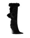 Jeffrey Campbell Women's Chilly Faux Fur Boots In Black