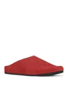 Jeffrey Campbell Women's Content Mules In Red Suede