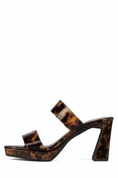 Jeffrey Campbell Women's Danity Platform Slide Sandal In Tortoise In Brown