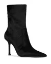 Jeffrey Campbell Women's Daring Pointed Toe Calf Hair High Heel Ankle Boots In Black